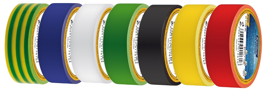 Isolierband 20m Elektroband 19mm Klebeband gelb grün schwarz blau für EUR  0,06/m